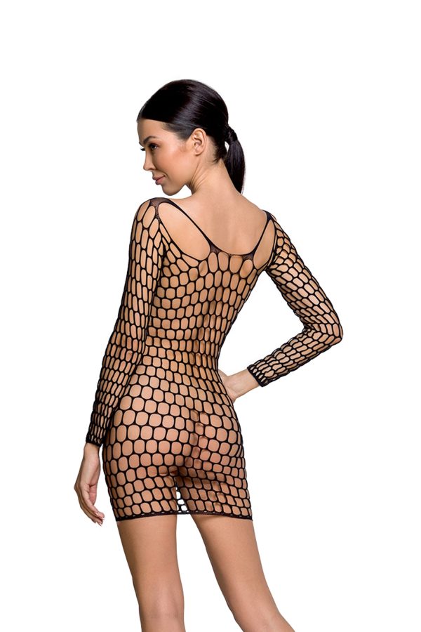 Mrežasta haljina BS 093 Black - Slika 4