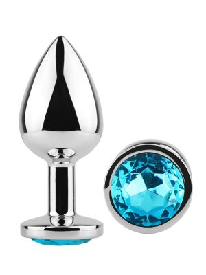 Diamond Butt Plug Small Blue
