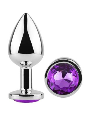 Diamond Butt Plug Small Purple