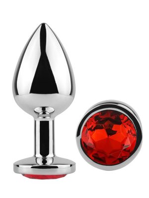 Diamond Butt Plug Medium Red