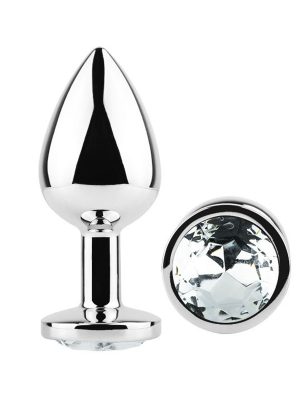 Diamond Butt Plug Medium Clear