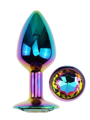 Diamond Butt Plug Medium Chrome