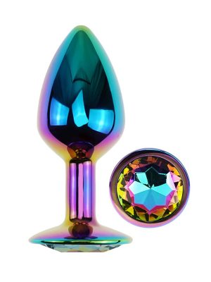 Diamond Butt Plug Small Chrome