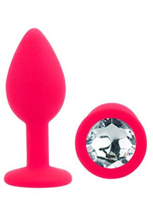 Diamond Silicone Butt Plug Large