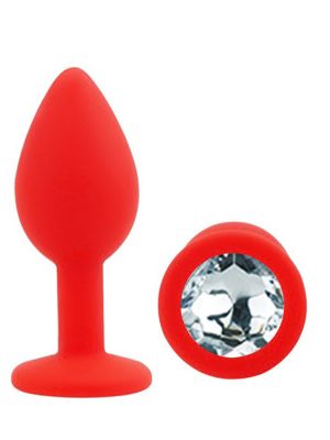 Diamond Silicone Butt Plug Small