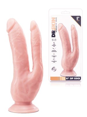Dr.Skin Realističan dildo za dvostruku penetraciju