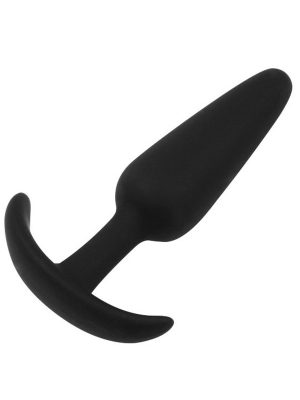 Smooth Silicone Butt Plug Black