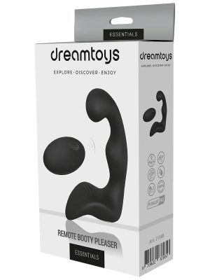 Masažer prostate Booty Pleaser Black sa vibracijom