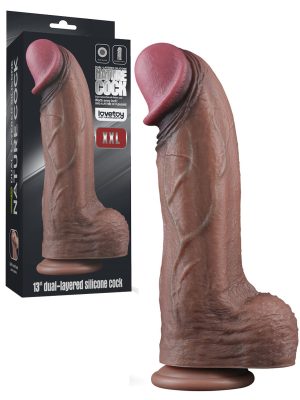 13“ Dual Layered Silicone Cock XXL