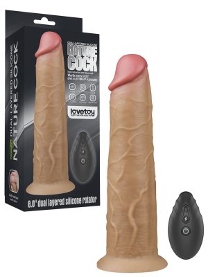 8.0'' Dual Layered Platinum Silicone Rotator