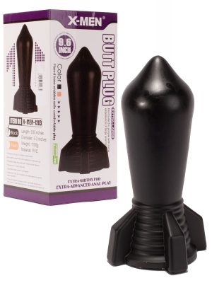 9.6" Huge Butt Plug Black 2