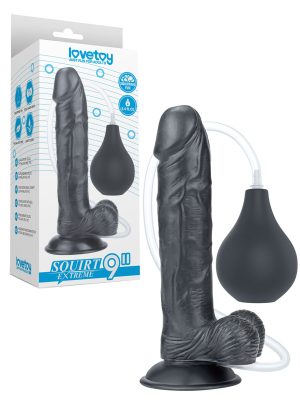 9'' Squirt Extreme Dildo - Black
