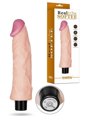 8.3" Real Softee Vibrating Dildo