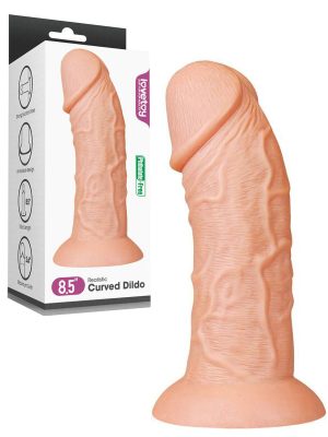 8.5" Realistic Curved Dildo