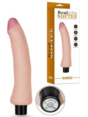9" Real Softee Vibrating Dildo