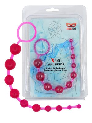 X 10 Anal Beads Pink