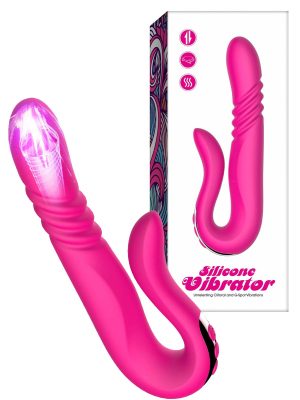 Deluxe Twirling Vibrating Thruster Red