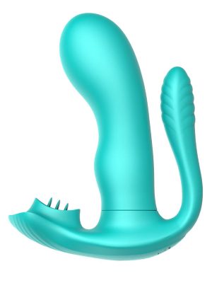 Tongue Triple Stimulator Green