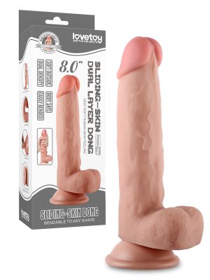 8'' Sliding Skin Dual Layer Dong OV