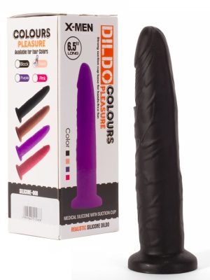 6.5" Dildo Colours Pleasure Black 4