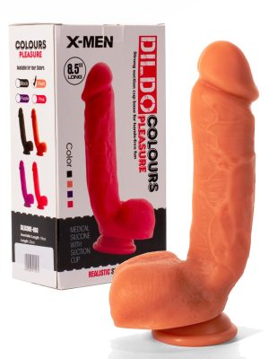 8.5" Dildo Colours Pleasure Flesh